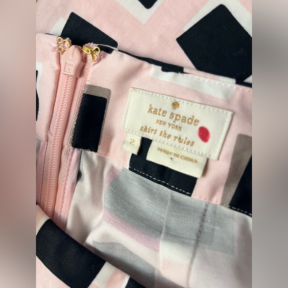 Kate Spade Kylie Geometric Print Skirt 2 - Picture 2 of 6